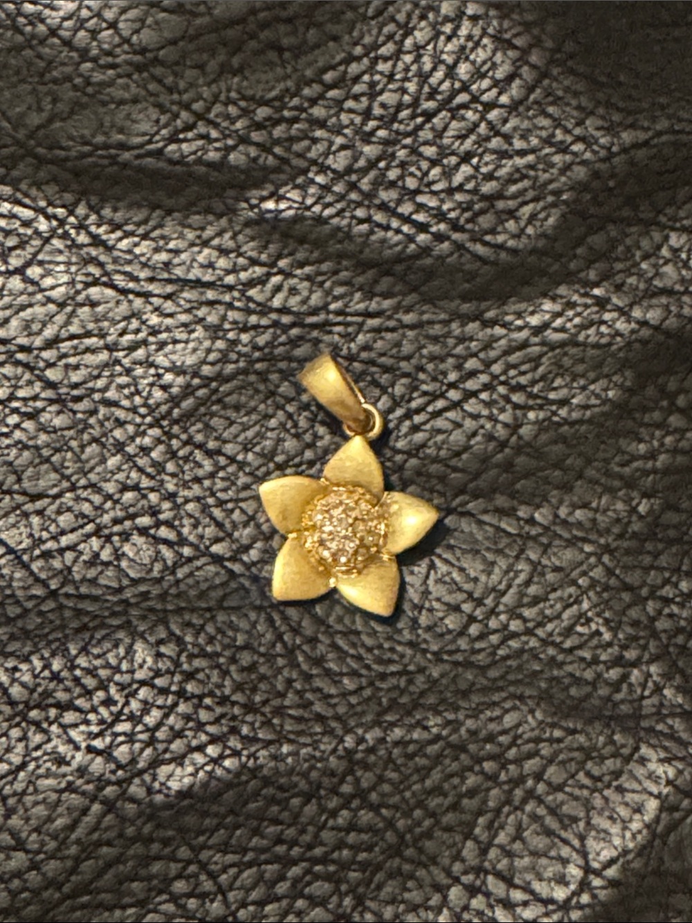 Lia Sophia Gold Flower Pendant Necklace